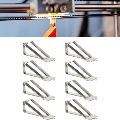 Stainless Steel Glass Plate Heated Bed Clip 3D Printer Parts Printing Platform Retainer Fixing Clamp