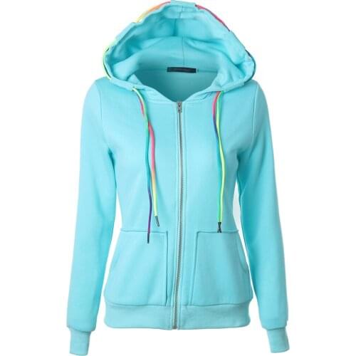 Women Fashion Hoodies Cotton Spring Autumn Warm Solid Color Outwear Sweatshirt Jumper Full Sleeve Loose Casual Tops For Girl