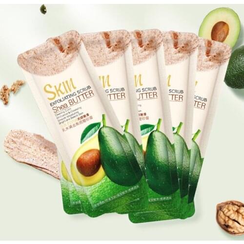 1/5pcs Shea Butter Exfoliating Peeling Gel Facial Scrub Moisturizing Whitening Nourishing Repair Scrub Face Cream Skin Care