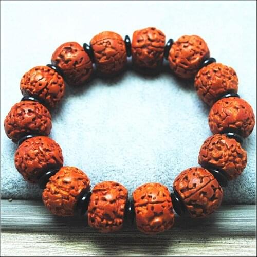 Nature plant nuts bodhi wooden bracelets plant seeds powerful bracelets nature beads nature colors men bracelets for your party