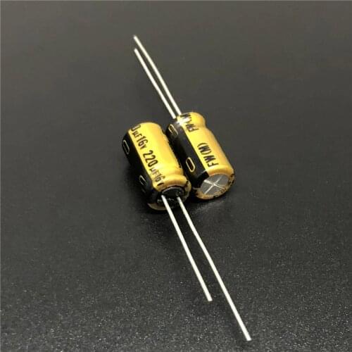 10pcs 220uF 16V NICHICON FW Series 6.3x11mm 16V220uF HIFI Audio Capacitor