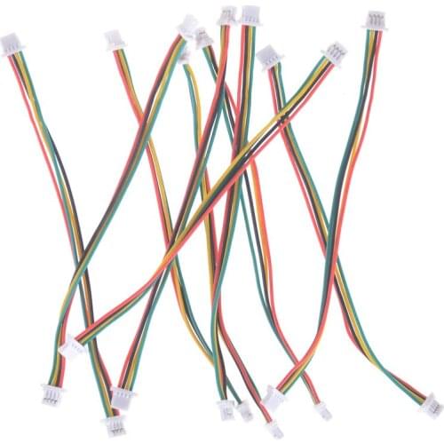10pcs/lot Mini Micro SH 1.0mm 4-Pin 100MM JST Double Connector Plugs Wires Cables Wholesale