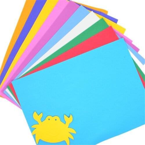 10 Pcs Back Stickers Sponge Paper Eva Rubber Art Origami DIY Hand Color Bubble Paper Wedding Party Decoration