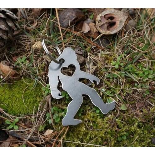 12pcs Bigfoot Sasquatch Rustic keychain