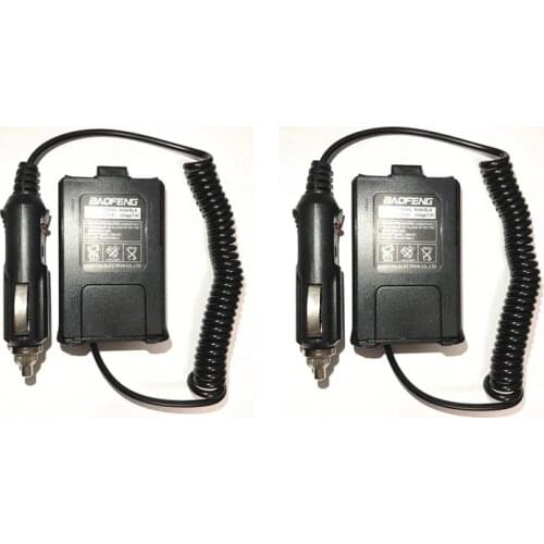 2Pcs Baofeng UV-5R Battery Eliminator Car Charger UV 5R Portable Radio Car Charge UV-5RE UV-5RA Walkie Talkie Car Radio Adapter