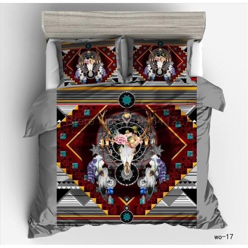 Soft Duvet Covers Bohemia Bedding Set Queen/King Size Comforter Cover with Pillowcase for Bedroom Bedclothes Home Textiles 3 PCS