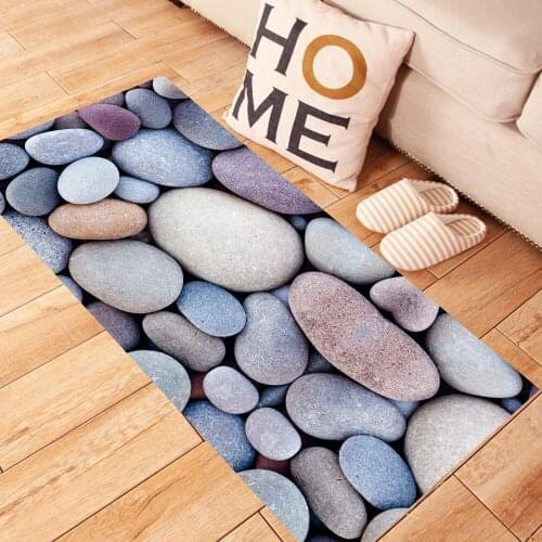 Cobblestone Decal 3D Floor Stickers Waterproof Wall Stickers Removable Anti-slip Mural Bathroom Bedroom Home Decor 60x120cm