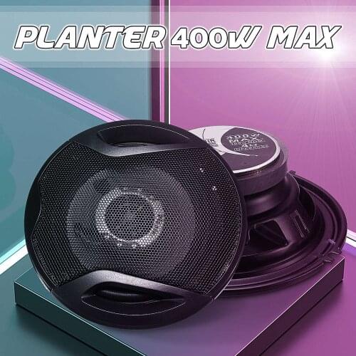 400W 6.5 Inch Car Audio Speaker 2-Way Coaxial Universals Stereo External Magnetic High-fidelity Car Audio Music Subwoofer Pair