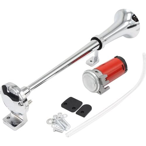 45cm 150db Super Loud Single Trumpet Air Horn Compressor Kit for 12V Cars/ Trucks/ Boats/ Motorcycles