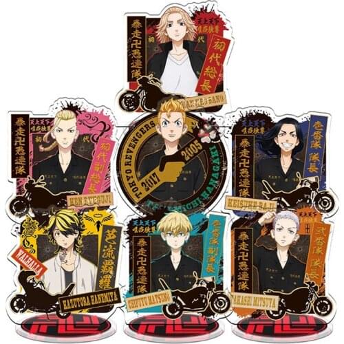 Anime Tokyo Revengers Figure Cosplay Acrylic Stands Manjiro Ken Takemichi Hinata Atsushi Model Plate Fans Gift Collection Props