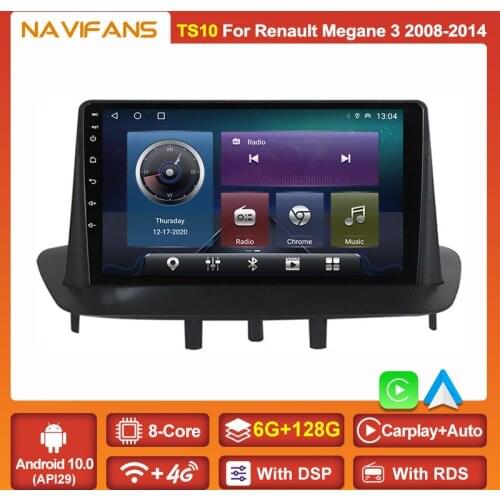 Android 11 Car Radio With DSP Carplay For Renault Megane 3 2008-2014 GPS Navi 2 Din 9 "IPS Auto Stereo 4G WIFI BT Multimedia DVD