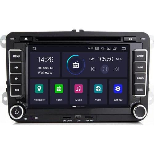 7"2 Din Android 10 Car DVD Player For VW Passat b6 T5 CC golf 5 6 Skoda Octavia 2 3 Superb 2 Amarok Seat Leon 2 GPS Navigation
