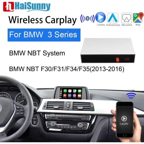 Wireless Carplay For BMW NBT 3Series F30- F35 E80 E91 E92 E46 2013-16 Support Multimedia IOS Android Google Maps Reverse camera