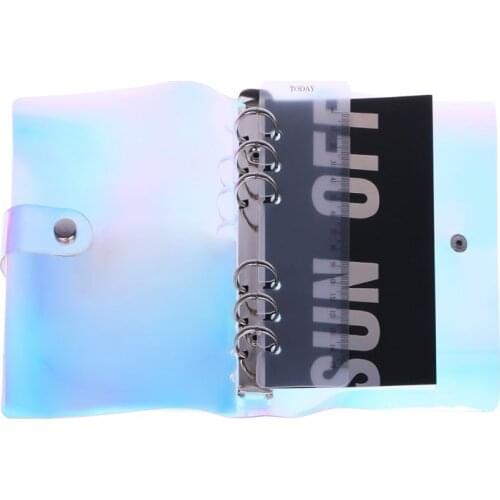 H05B A5 A6 6 Holes Binder Folder File Cover For Journal Note Book Diary Notepad PVC