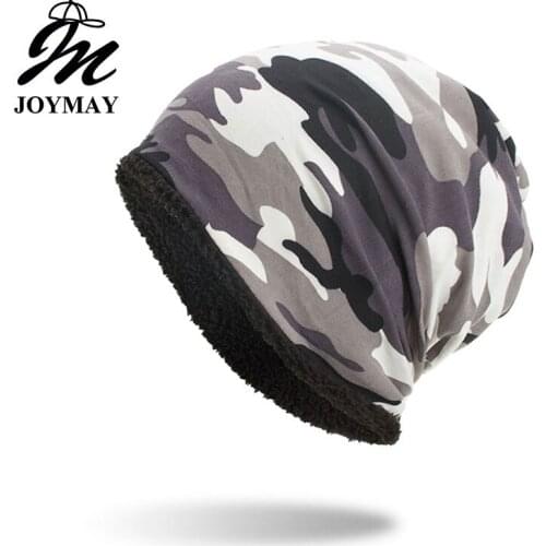Joymay Winter Autumn Beanies Hat Unisex Solid color sport Warm Soft Skull Knitting Cap Hats Touca Gorro Caps For Men Women WM103