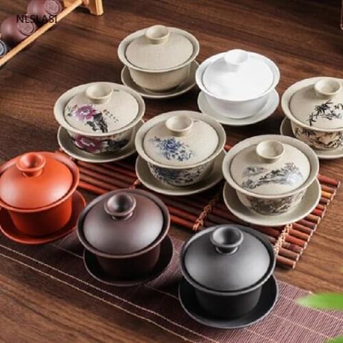 Chinese Traditions Tea Tureen Gai Wan Tea Set Bone Set Cup Porcelain Bowl Travel Beautiful and Easy Kettle Birthday Present