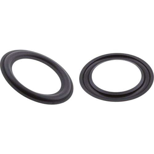2Pieces 5inch Car Audio Circle Rubber Foam Edge Surround Speaker Repair Parts