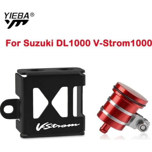 Motorcycle OIL CUP Rear brake fluid reservoir guard cover protector aluminium For Suzuki DL1000 V-Strom1000 2014-2019 2018 2017