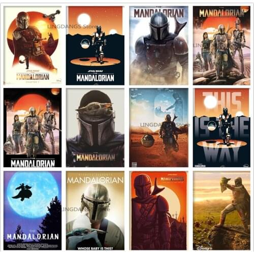 5d Diy Diamond Painting Disney Movie The Mandalorian Season 1 Poster Diamond Mosaic Embroidery Cross Stitch Kits Home Decor Gift