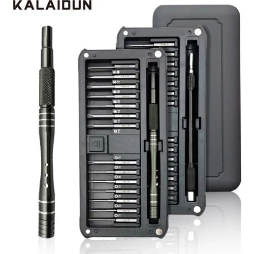 KALAIDUN Screwdriver Set 30 In 1 Precision Magnetic Bits Screw Driver Bit Torx Hex Phillips Mobile Phone Repair Kit Hand Tools