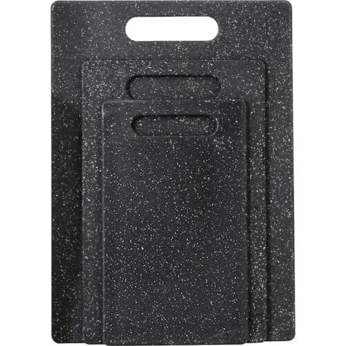 Cutting Board Set for Kitchen, 3 Piece, Dishwasher Safe, Food Safe Plastic Material, Marble Appearance