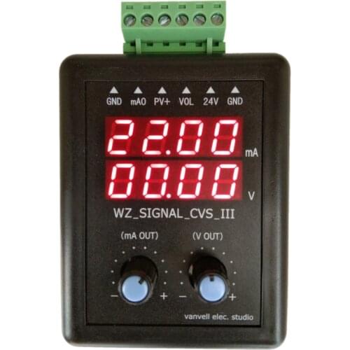 Adjustable 4-20ma Signal Generator 24V Current Voltage Transmitter Calibrator source 0-10V Constant Current Source Simulation