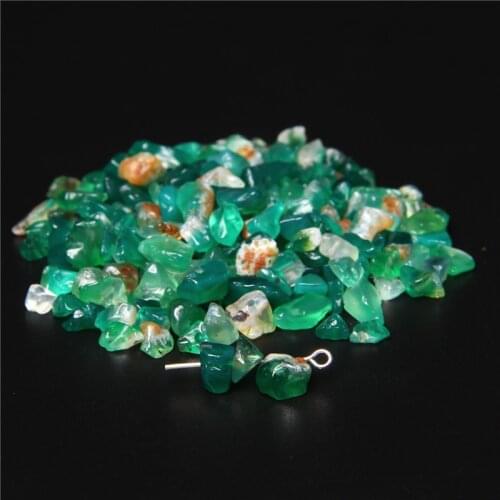 Natural Green Agates Beads Irregular Gem Chips Bead For Woman and Man Diy Bracelet Necklace Drop Earring Anklet 15.5 inches