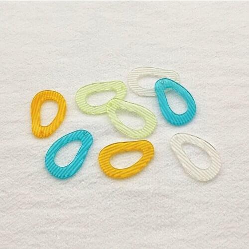 New arrival! Mix color 30x20mm 50pcs Acrylic Drop-shape Charm for earrings,Earring parts,jewelry findings
