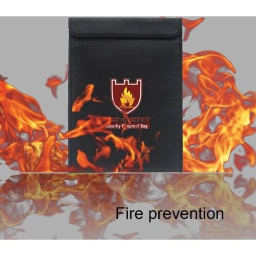 Fireproof Money Document Bag Water Resistant Cash Envelope Holder Protection Pouch Bags GDeals