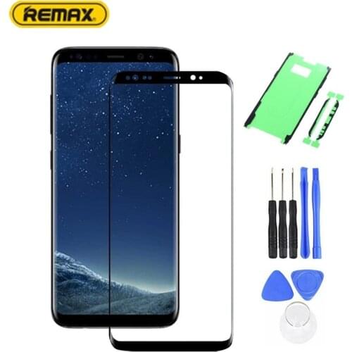 Original Super Amoled LCD for Samsung Galaxy S8/ S8 Plus Screen Protector Replace the front Glass Lens Repair Tool Set