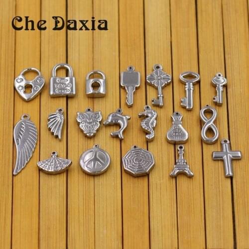 10 pieces/pack) stainless steel charms for DIY bracelet necklace accessories jewelry Fitting