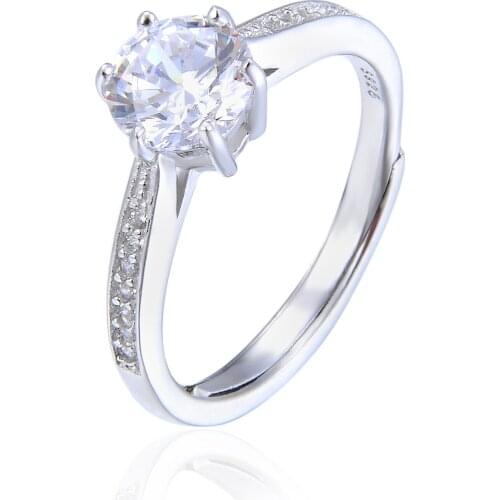 Silver 925 Wedding Ring for Women Fashion Jewelry