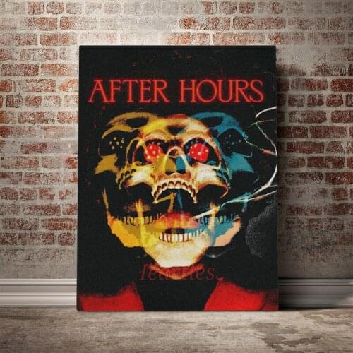 The Weeknd After Hours Canvas Painting Abstract Art Posters and Prints Cuadros Wall Art Pictures for Living Room Home Decoration