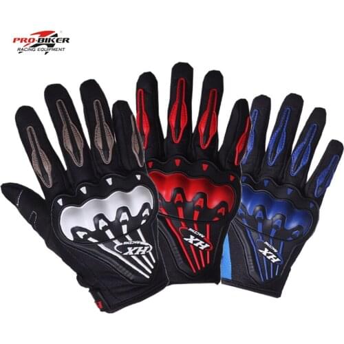 Universal Motorcycle Gloves Four Seasons Fall Resistance Wearable Gloves Riding Racing Equipment Full Finger Breathable Gloves