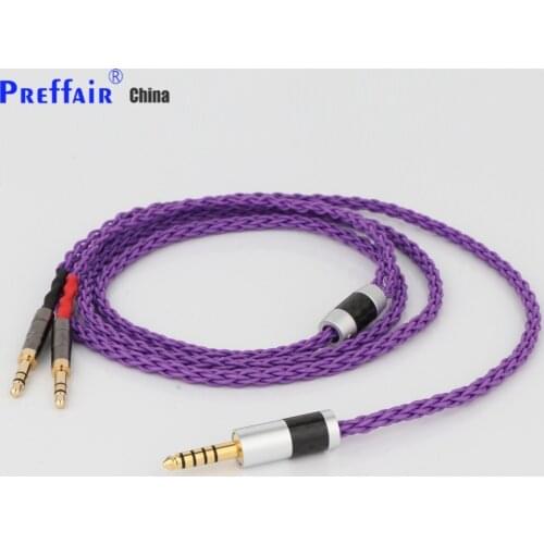 High Quality Preffair 727ZR 4.4 to Sundara Aventho focal elegia t1 t5p D7200 MDR-Z7 2.5/3.5/4.4mm Balance Headphone Cables
