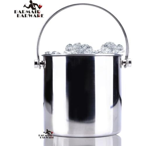 1.2L/2L/ 3L Stainless Steel Ice Bucket Wine Champagne with Strainer & Ice Tong