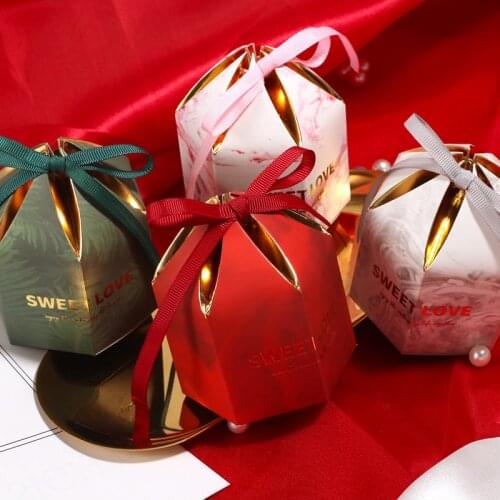 10pcs Sweet House Shape Wedding Birthday Party Candy Chocolate Packing Boxes Celebrate DIY Favor Gift Decoration