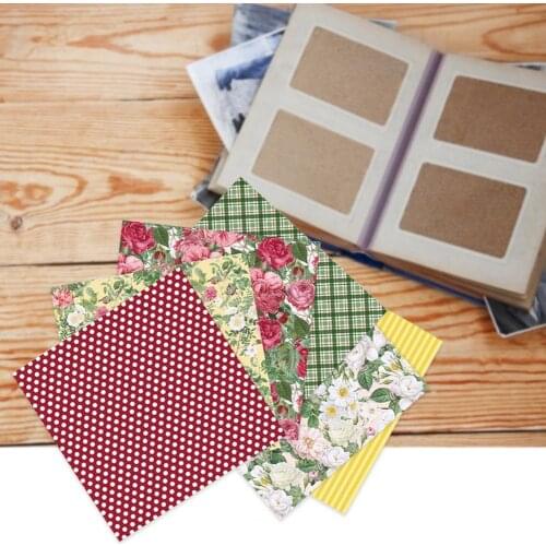 12Pcs/Set Craft Scrapbook Eco-friendly Anti-fade Paper Greeting Craft Scrapbook for Home