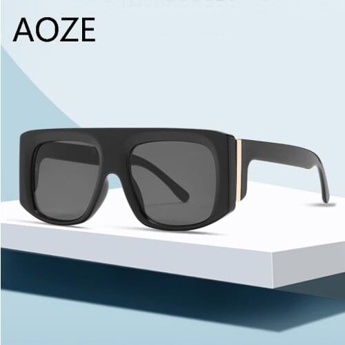 2021 New oversize Square Sunglasses Women Brand Designer Retro unisex Fashion Sun Glasses Vintage Shades Lunette De Soleil Femme