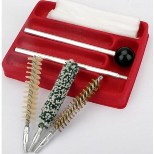 5PCS/Set Industrial Wire Screw Shank Brush Multifunctional Tube Cleaning Brush Tools Brass, Steel Brush cal.38/357/9mm