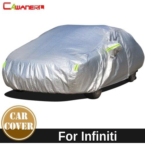 Cawanerl Thicken Cotton Car Cover Waterproof Sun Shade Snow Rain Hail Dust Protection Auto Cover For Infiniti ESQ EX FX G Series
