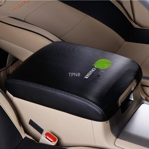 Carbon Fibre Armrest Case Cover for Toyota Land Cruiser 200 LC200 2010 2011 2012 2013 2014 2015 2016 2017 2018 2019 year