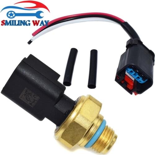 Oil Pressure Switch Sensor 4921517 + Connector Plug Harness Pigtail For Freightliner Cascadia Coronado Kenworth Peterbilt