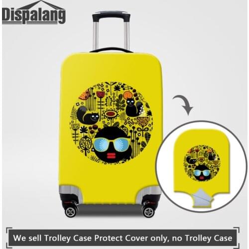 Dispalang Protective Dust Luggage Cover Cat Striped Travel Luggage Cover Suit for 18-30 inch Case Elastic Suitcase Cover