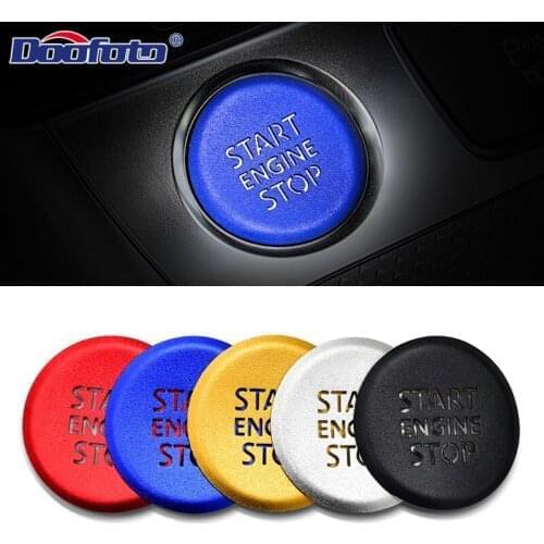 Doofoto 3D Car Start Stop Engine Button Cover Sticker For Audi A6 2020 A6L A7 A8L 2019 Font Translucent Styling Protective Cover