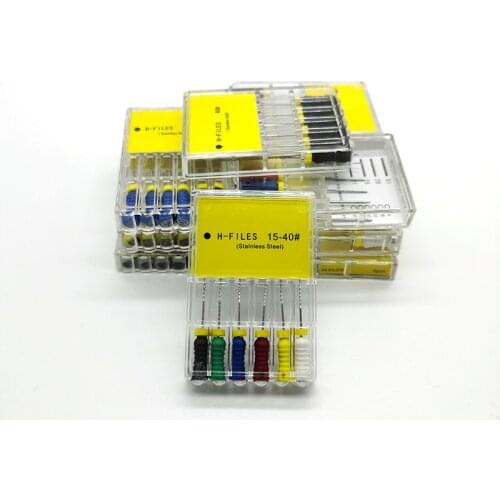 Endodontic Root Canal H Files (Hand Use) Dental K-File 25mm #15-40 Hand Use files Endodontic Instruments Dentist Tools