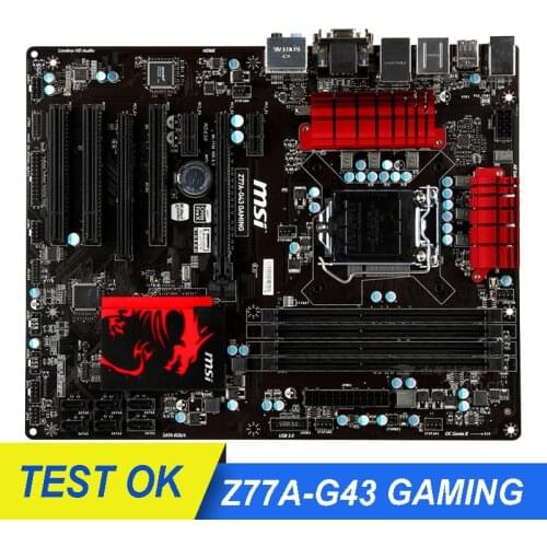 Used For MSI Z77A-G43 GAMING Computer 32GB USB3.0 SATA III Motherboard LGA 1155 DDR3 For Intel Z77 Z77M Desktop Mainboard
