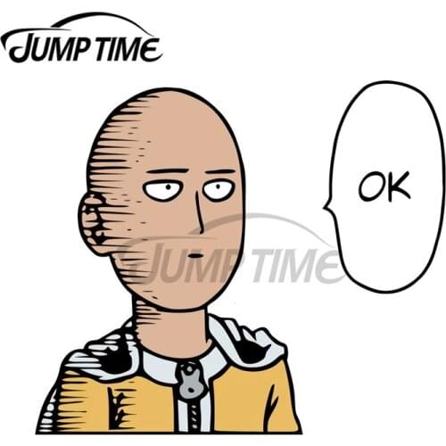 JumpTime 13 x 10.8cm For Punch One Merch Fine Decal DIY Car Stickers Waterproof Anime Suitable For VAN ATV Vinyl Scratch-Proof