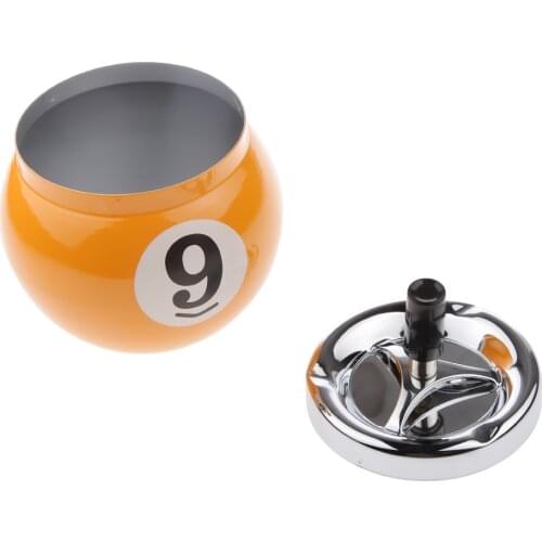 Collectible Gift Decorations Push Button Pool Billiard Ball Ashtray 8/9 Snooker & Billiard Accessories