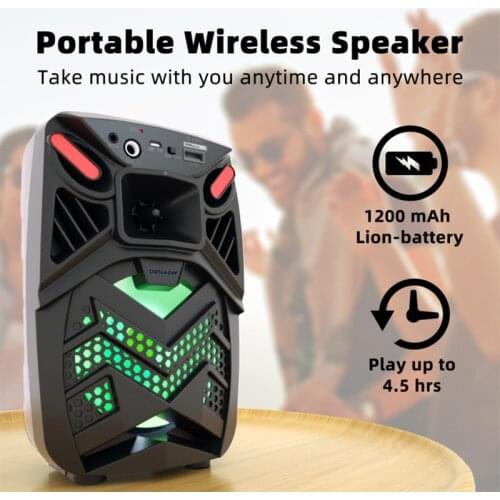Wireless IBM Bluetooth Speaker Portable Outdoor Loudspeaker Mini Column 3D Stereo Music Surround Subwoofer Support FM TFCard